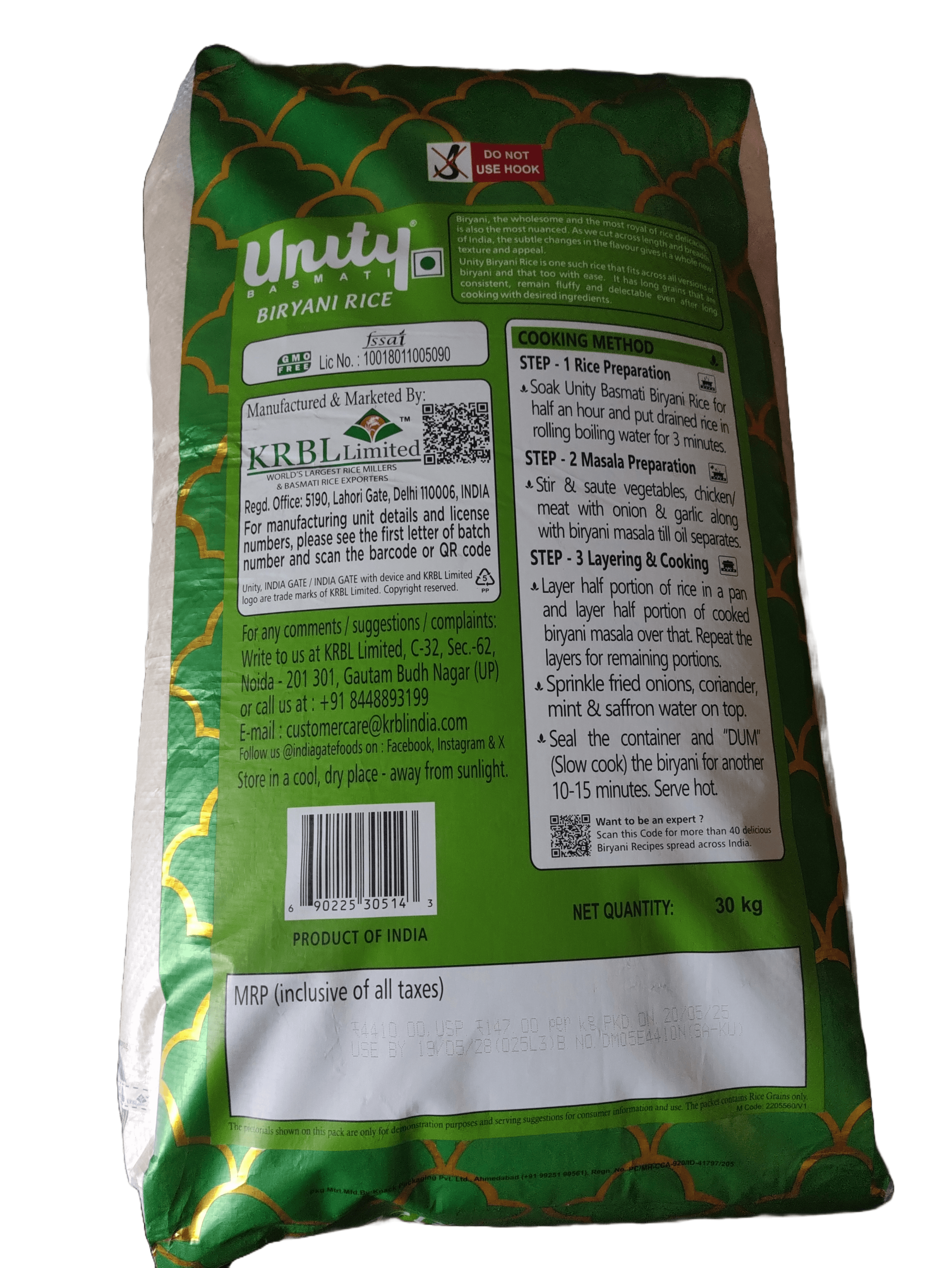 Basmati 30kg
